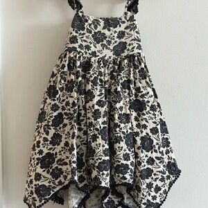 Joie Black and Cream Floral Dress